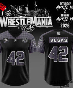 WWE Wrestlemania 42 Vegas Exclusive Football Jersey
