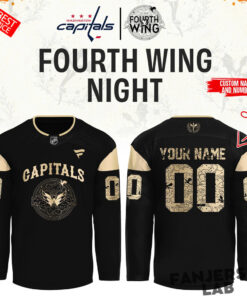 Washington Capitals Fourth Wings Night Hockey Custom Hockey Jersey