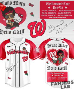 Washington Nationals Bruno Mars Hello Kitty 2026 Baseball Jersey