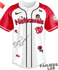 Washington Nationals Bruno Mars Hello Kitty 2026 Baseball Jersey