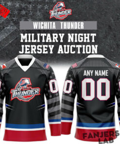 Wichita Thunder Military Night Custom Hockey Jersey