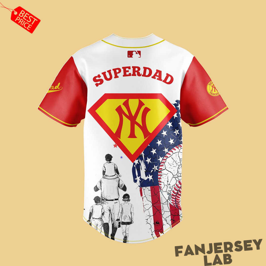 Yankees Happy Father’s Day Superdad Special Baseball Jersey Yankees Happy Father’s Day Superdad Special Baseball Jersey