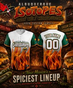 Albuquerque Isotopes Green Chile Cheeseburgers 2026 Custom Jersey