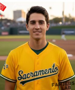 Athletics Oakland Sacramento Gold 2026 Baseball Jersey
