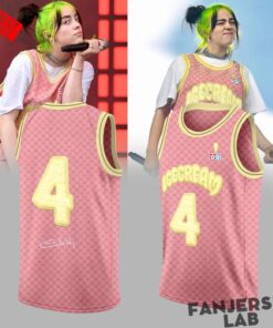 Billie Eilish Hit Me Hard and Soft Tour 2026 Basketball Jersey – Pink Billie Eilish Hit Me Hard and Soft Tour 2026 Basketball Jersey – Pink