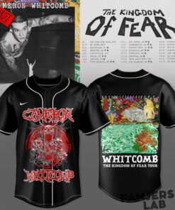 Cameron Whitcomb “The Kingdom of Fear Tour 2026” Baseball Jersey