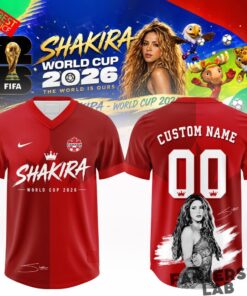 Canada National Football Team x Shakira World Cup 2026 Legacy Edition Custom Jersey
