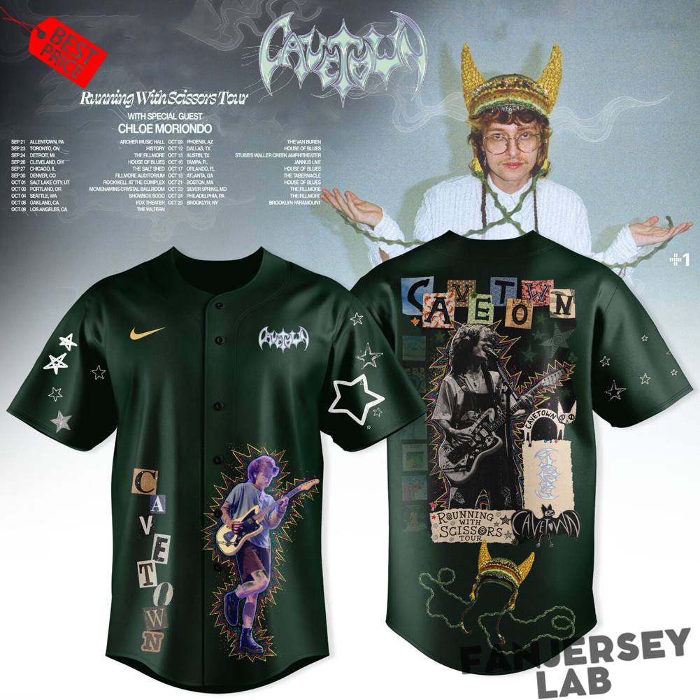 Cavetown Running With Scissors Tour 2026 Baseball Jersey Cavetown Running With Scissors Tour 2026 Baseball Jersey