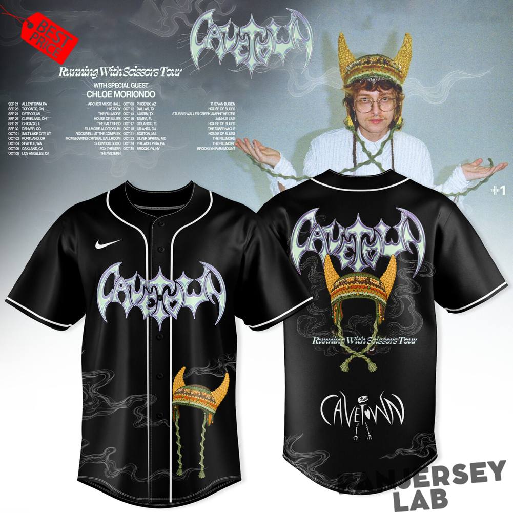 Cavetown Running With Scissors Tour 2026 Baseball Jersey Cavetown Running With Scissors Tour 2026 Baseball Jersey