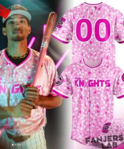 Charlotte Knights x Pink Knights 20th Anniversary Custom Jersey
