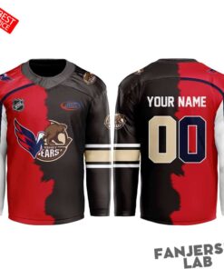 Cleveland Monsters x Columbus Blue Jackets Mashup Logo Custom Hockey Jersey