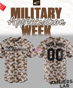 Columbus Clippers x Military Appreciation Special Camo Jersey