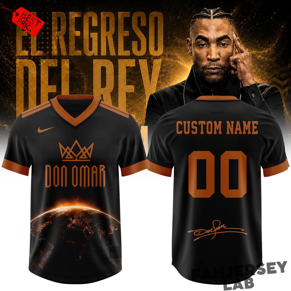 Don Omar “El Regreso Del Rey” World Tour 2026 Football Jersey Don Omar “El Regreso Del Rey” World Tour 2026 Football Jersey