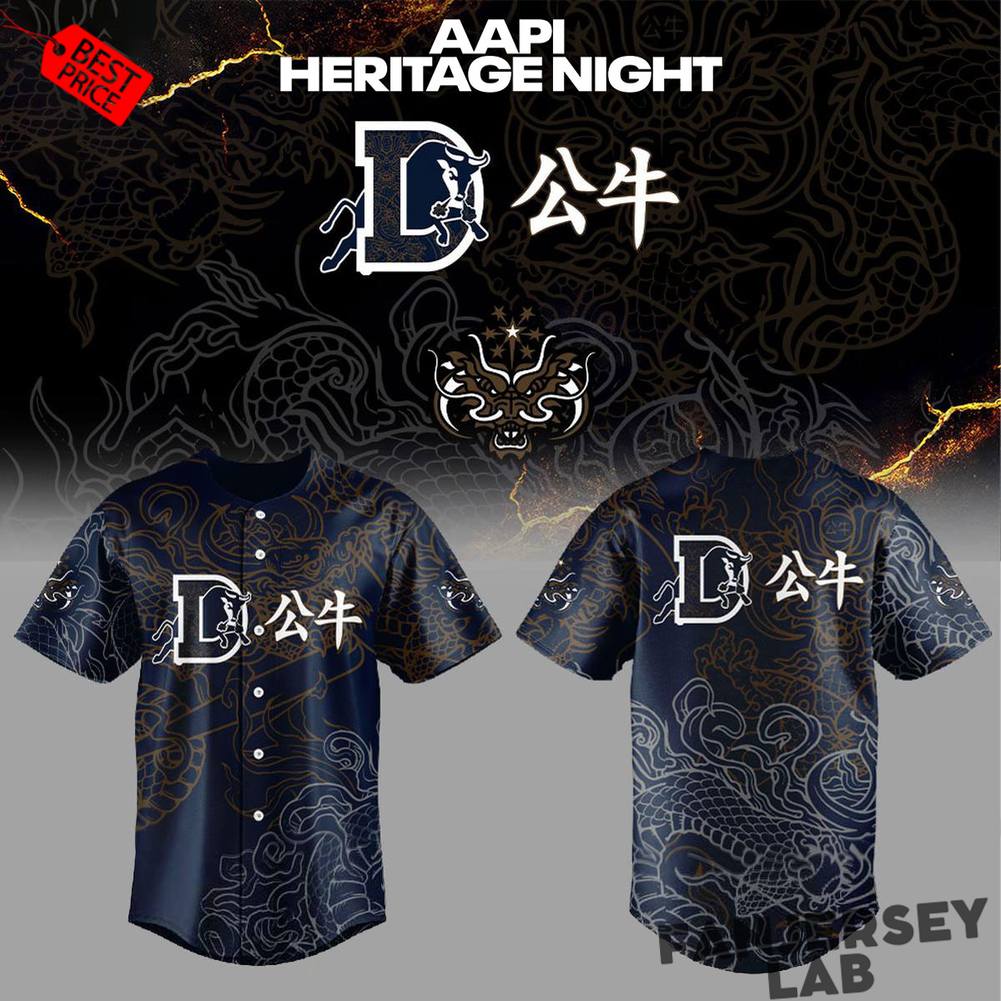 Durham Bulls AAPI Night Baseball Jersey Durham Bulls AAPI Night Baseball Jersey