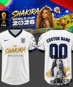 England National Football Team “Golden Lioness Rhythm” x Shakira World Cup 2026 Jersey