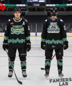 Everett Silvertips Western Hockey League Champions 2026 Hockey Jersey – Black