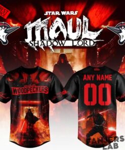 Fayetteville Woodpeckers x Star Wars Maul Shadow Lord Custom Jersey