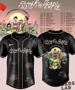 Foster The People THE GOOD MOURNING SUNSHINE TOUR 2026 Baseball Jersey Foster The People THE GOOD MOURNING SUNSHINE TOUR 2026 Baseball Jersey