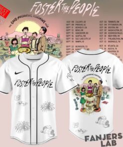 Foster The People THE GOOD MOURNING SUNSHINE TOUR 2026 Baseball Jersey