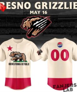Fresno Grizzlies Growlifornia Bear Flag 2026 Custom Baseball Jersey