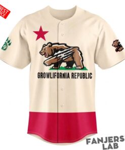 Fresno Grizzlies Growlifornia Bear Flag 2026 Custom Baseball Jersey
