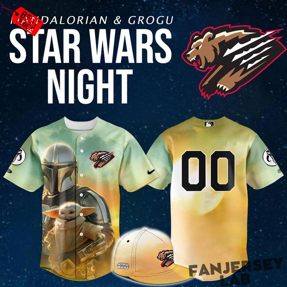 Fresno Grizzlies x Star Wars Night Baby Yoda Custom Baseball Jersey Fresno Grizzlies x Star Wars Night Baby Yoda Custom Baseball Jersey