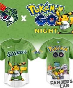 Gwinnett Stripers x Pokemon GO Night Special Baseball Jersey