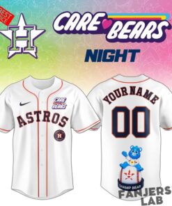 Houston Astros Care Bears Night Baseball Jersey