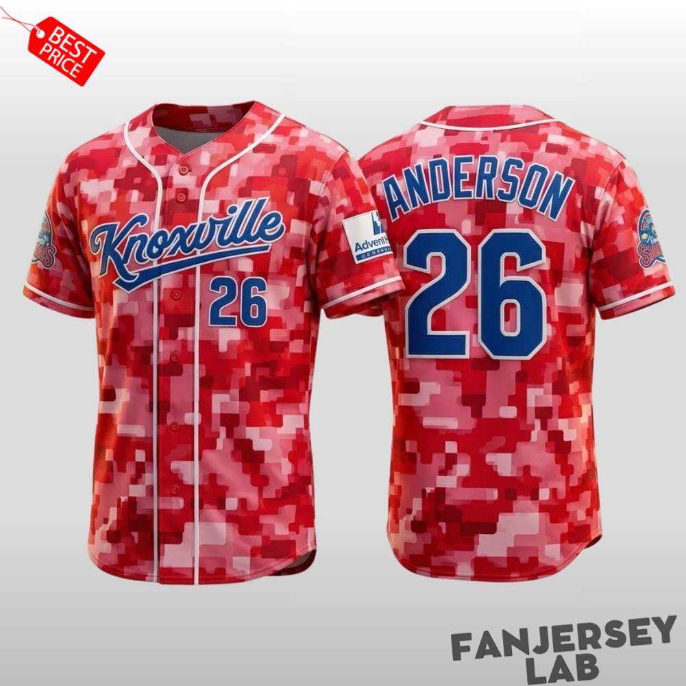 Knoxville Smokies 2026 Camo Baseball Jersey Knoxville Smokies 2026 Camo Baseball Jersey