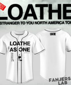 LOATHE “A Stranger To You” North America Tour 2026 Baseball Jersey LOATHE “A Stranger To You” North America Tour 2026 Baseball Jersey