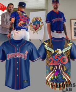 Lehigh Valley IronPigs Celebrate 250th of America Baseball Jersey