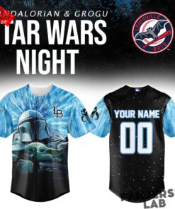 Louisville Bats x Star Wars Mandalorian & Grogu Custom Baseball Jersey
