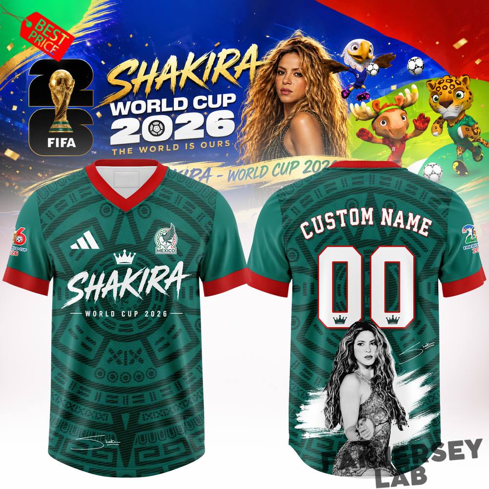 Mexico National Football Team x Shakira World Cup 2026 Rhythm Edition Custom Jersey Mexico National Football Team x Shakira World Cup 2026 Rhythm Edition Custom Jersey
