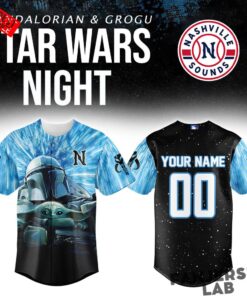 Nashville Sounds x Star Wars Mandalorian & Grogu Custom Baseball Jersey