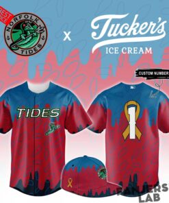 Norfolk Tides x CHKD Tucker’s Ice Cream Baseball Jersey