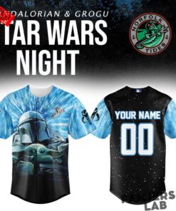 Norfolk Tides x Star Wars Mandalorian & Grogu Custom Baseball Jersey