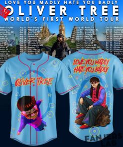 Oliver Tree Love You Madly Hate You Badly World Tour 2026 Baseball Jersey