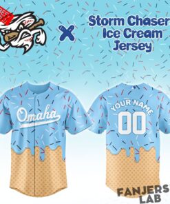 Omaha Storm Chasers Ice Cream Baseball Jersey