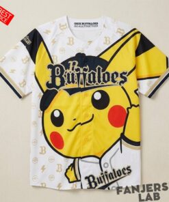 Orix Buffaloes x Pokemon Pikachu Baseball Jersey