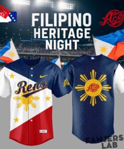 Reno Aces Celebrating Filipino Heritage Night Special Baseball Jersey