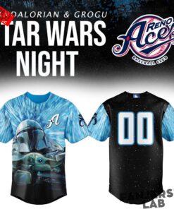 Reno Aces x Star Wars Night Mandalorian & Grogu Baseball Jersey