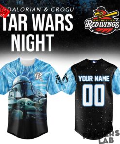 Rochester Red Wings x Star Wars Mandalorian & Grogu Custom Baseball Jersey
