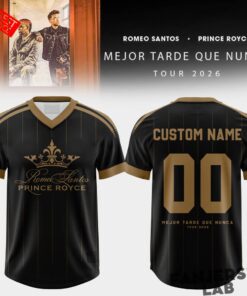 Romeo Santos & Prince Royce Mejor Tarde Que Nunca Tour 2026 Football Jersey