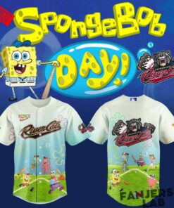 Sacramento River Cats x SpongeBob Squarepants Day Special Baseball Jersey Sacramento River Cats x SpongeBob Squarepants Day Special Baseball Jersey