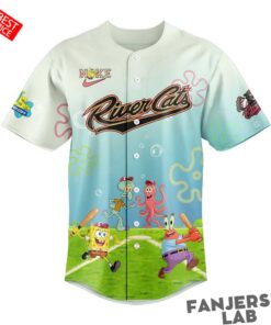 Sacramento River Cats x SpongeBob Squarepants Day Special Baseball Jersey