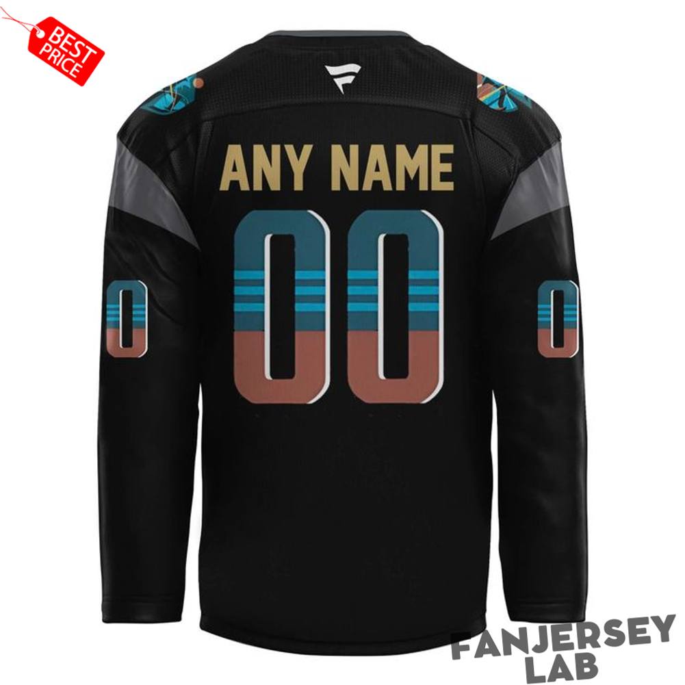 Seattle Kraken 2026 Black Hockey History Night Custom Hockey Jersey Seattle Kraken 2026 Black Hockey History Night Custom Hockey Jersey
