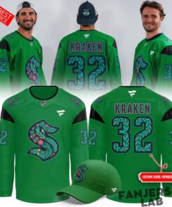 Seattle Kraken 2026 Green Night Custom Hockey Jersey