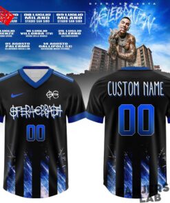 Sfera Ebbasta “CELEBRATION” Tour Football Jersey Sfera Ebbasta “CELEBRATION” Tour Football Jersey