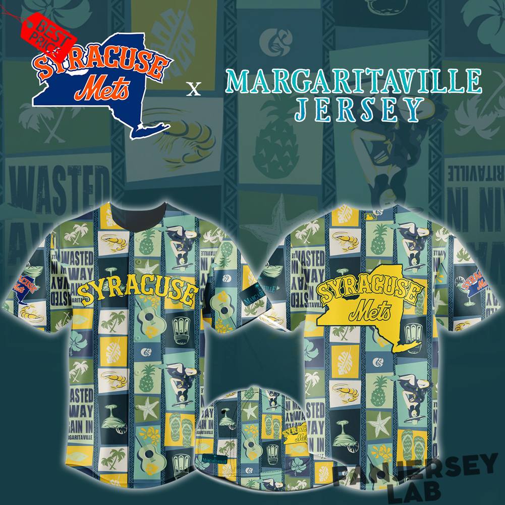 Syracuse Mets Margaritaville Night Baseball Jersey Syracuse Mets Margaritaville Night Baseball Jersey