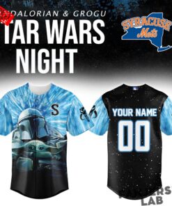 Syracuse Mets x Star Wars Mandalorian & Grogu Custom Baseball Jersey